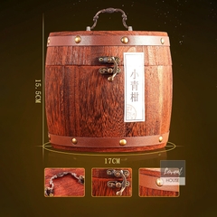 Phổ Nhĩ Chín Tiểu Thanh Cam Cung Đình 500g 12 Năm, Hộp Gỗ Quà Tặng