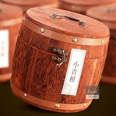 Phổ Nhĩ Chín Tiểu Thanh Cam Cung Đình 500g 12 Năm, Hộp Gỗ Quà Tặng