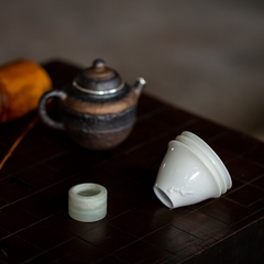 Bộ Chén Trà Sứ Đức Hóa Ba Món Tuế Hàn Tam Hữu Cao Cấp