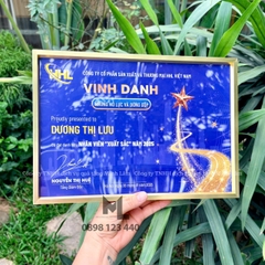 Khung vinh danh chất liệu kim loại nhiều màu sắc