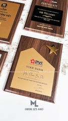 Bảng Vinh Danh Chất Liệu Gỗ, Hộp Đựng Màu Đỏ ML08