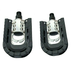 Pedan bàn đạp xe đạp gấp xếp nhôm đa năng gọn nhẹ