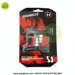 Gôm bố thắng xe đạp, má phanh thể thao SHUANGJIE cao cấp