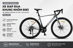 Xe Đạp Đua SATAKO AVAKAN S 2026, Khung Nhôm 6061, Đề SENSAH REFLEX, Líp Thả ATA Cối Nổ
