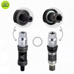 [HCM]Cảo trục giữa xe đạp cốt vuông bạc đạn và ti định tâm Toopre chinh hãng