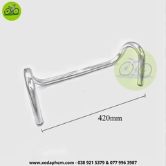 Tay lái ghi đông xe đạp nhôm cong cuộc sừng trâu phi 25.4mm