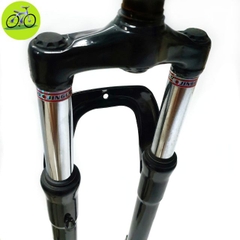 Phuộc Trước Lò Xo Xe Đạp Thể Thao MTB Bánh 24 Inch Thụt Nhún Cổ Thả Thắng Đĩa