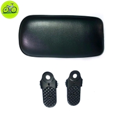 Bộ gác chân và nệm yên sau xe đạp Gắn Xe Đạp