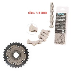 [HCM] Líp 6 7 tầng Shimano MF TZ500- 6 / 7 vặn 14T - 28T / 34T cho xe đạp