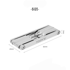 Bộ lục giác sửa chữa xe đạp TOOPRE dụng cụ tháo lắp sửa chữa đa chức năng 8 Trong 1