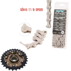 [HCM] Líp 6 7 tầng Shimano MF TZ500- 6 / 7 vặn 14T - 28T / 34T cho xe đạp
