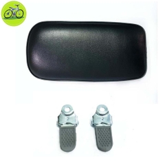 Bộ gác chân và nệm yên sau xe đạp Gắn Xe Đạp