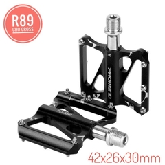 [HCM] Bàn đạp xe đạp Promend / Bi đan xe MTB CROSS Bản nhôm đen nhám M46/R89
