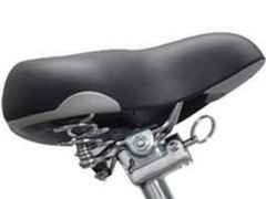 Yên xe đạp điện bản lớn da trơn mềm đệm êm