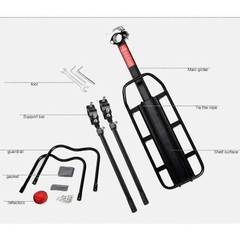 Gác Baga Hợp Kim Nhôm Xe Đạp Đa Năng Cọc Yên Siêu Nhẹ