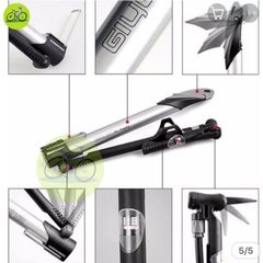 Bơm Xe Đạp Mini Giyo GM-71 Đầu Bum AV/FV 140PSI