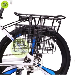 Giỏ Xe Đạp Gắn Đa Năng Có Thể Gập Gọn Chất Liệu Kim Loại Rổ Cứng Cáp Nhỏ Gọn