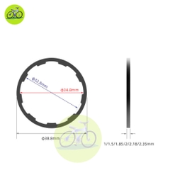 [HCM] Vòng đệm cối líp xe đạp thả HG / Khoen chêm cao líp thả Toopre 1mm, 1.5mm, 2mm