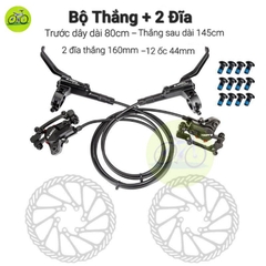 THẮNG DẦU XE ĐẠP PHANH ĐĨA THỦY LỰC TOOPRE CHINH HÃNG 2 PISTONS