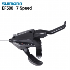 Tay đề xe đạp bấm xả shimano chính hãng 3x7/3x8 speed