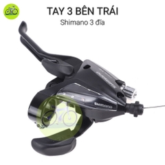 Tay đề xe đạp bấm xả shimano chính hãng 3x7/3x8 speed