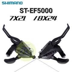 Tay đề xe đạp bấm xả shimano chính hãng 3x7/3x8 speed