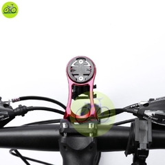 Giá nhôm bắt đồng hồ Cateye, Garmin, Bryton kèm giá đèn cho xe đạp