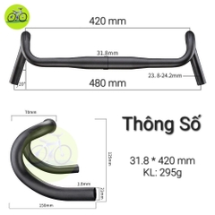 [HCM] Ghi đông Gravel UNO Xe đạp / Ghi đông tay lái ga vồ FL12 31.8mm Road / Fixed gear