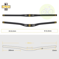 [HCM] Ghi đông xe đạp thẳng UNO / Tay lái thẳng xe đạp thể thao 31.8 mm Dài 720mm