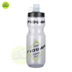 [HCM] Bình Nước Xe đạp Yiqan PP / Chai nước thể thao có nắm chắn bụi 650ml/710ml nước