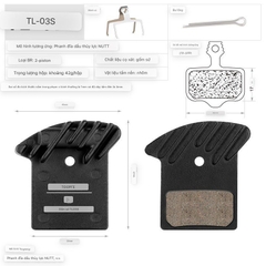 [HCM] Phanh Thắng đĩa tỏa nhiệt TOOPRE Ceramic L03A L04A L05A / Má thắng đĩa gốm xứ cho xe đạp