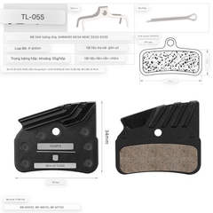 [HCM] Phanh Thắng đĩa tỏa nhiệt TOOPRE Ceramic L03A L04A L05A / Má thắng đĩa gốm xứ cho xe đạp
