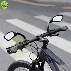 Gương Chiếu Hậu Xe Đạp Ống Kính Chống Sốc HD Có Thể Điều Chỉnh Xoay 360-Trái/Phải