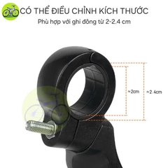 Gương Chiếu Hậu Xe Đạp Ống Kính Chống Sốc HD Có Thể Điều Chỉnh Xoay 360-Trái/Phải