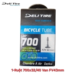 Ruột Xe Đạp Deli Tire 700c Van Nhỏ/Van Lớn - Kích Thước 26, 27.5 Inch