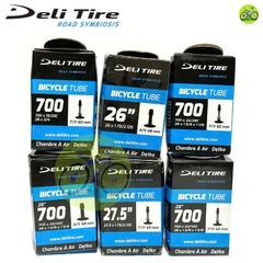 Ruột Xe Đạp Deli Tire 700c Van Nhỏ/Van Lớn - Kích Thước 26, 27.5 Inch