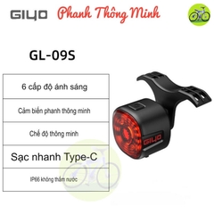 [Giyo HCM] Đèn hậu xe đạp GL09, GL09s, CX-TL01 thời gian sáng lên tới 100 giờ, chống nước ip66