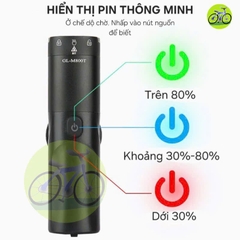 [HCM] Đèn Pha Xe Đạp Siêu Sáng Giyo Độ Sáng 400-800 Lumens, Vỏ Hợp Kim Nhôm Cao Cấp