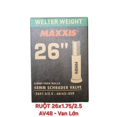 Ruột Xe Đạp Maxxis Welter Weight Đủ Size 26, 27.5,  29 Inch 700C Van Nhỏ Van Lớn