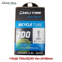 Ruột Xe Đạp Deli Tire 700c Van Nhỏ/Van Lớn - Kích Thước 26, 27.5 Inch