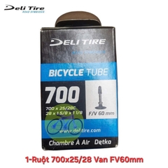 Ruột Xe Đạp Deli Tire 700c Van Nhỏ/Van Lớn - Kích Thước 26, 27.5 Inch