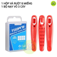 [HCM] Bộ vá xe đạp tiện lợi Toopre / Không cần keo với 8 miếng dán trong suốt
