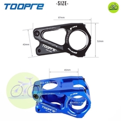[HCM] Potang xe đạp ngắn Toopre 28.6/31.8mm Pô tăng thu ngắn cắt CNC Siêu nhẹ rỗng 45MM