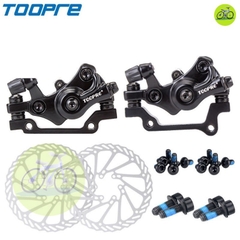 [HCM] Bộ heo thắng đĩa xe đạp thể thao Toopre Cụm heo thắng cơ hợp kim nhôm