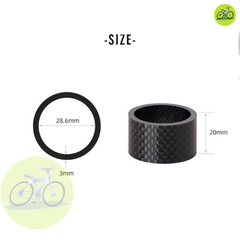 [HCM] Vòng chêm cổ thả Carbon xe đạp thể thao Toopre 5 10 mm / Miếng chêm cổ pô tăng