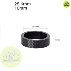 [HCM] Vòng chêm cổ thả Carbon xe đạp thể thao Toopre 5 10 mm / Miếng chêm cổ pô tăng