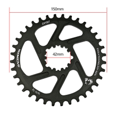 [HCM] Đùi đĩa trục rỗng 1 tầng Racework CNC mặt đĩa 34T 36T 38T / Bộ giò đĩa rỗng đơn Sram nhôm