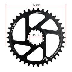 [HCM] Đùi đĩa trục rỗng 1 tầng Racework CNC mặt đĩa 34T 36T 38T / Bộ giò đĩa rỗng đơn Sram nhôm