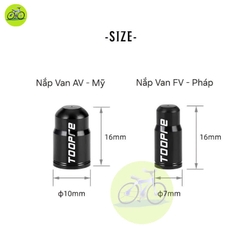 [HCM] Nắp chụp van xe đạp Nhôm Toopre/ Đầu bịt chân Van pháp FV Van Mỹ AV - 2 Nắp