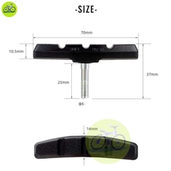 [HCM] Gôm V xe đạp Toopre / Má phanh thắng V Xe Tuoring, MTB và leo núi